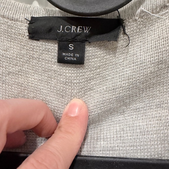 J. Crew Light Gray Open Front Cardigan - Picture 2 of 4